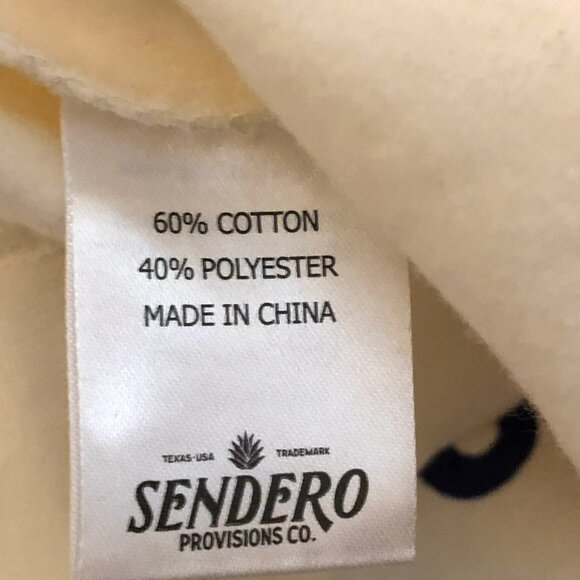 New SENDERO All Hat No Cattle Graphic Sweatshirt Ivory L - Picture 7 of 7